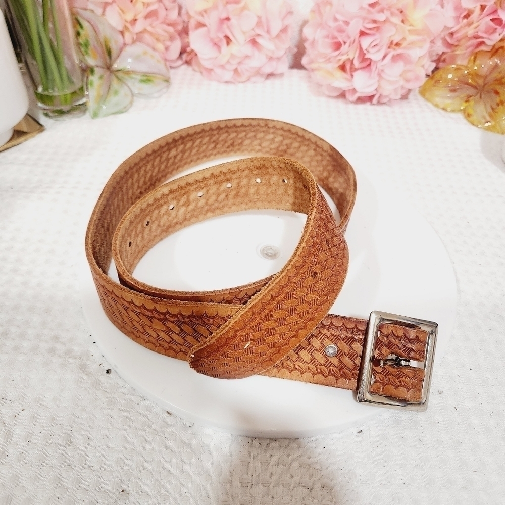 VINTAGE Leather Mechanic Belt size XL